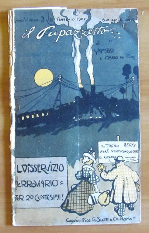 Il Pupazzetto Di Yambo. Anno V. N.3 Del 21 Febbraio, 1907 - Yambo - copertina