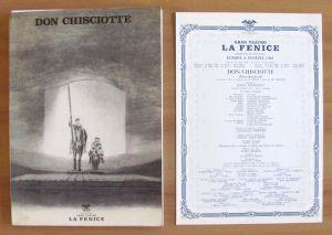 Don Chisciotte Gran Teatro La Fenice Europa A Venezia 1982 Con Locandina - copertina