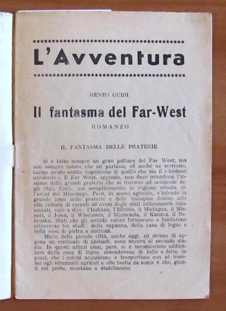 Il Fantasma Del Far-West - Collana L'Avventura (Raccolta Di Brevi Romanzi D'Avventure) - Renzo Guidi - 2