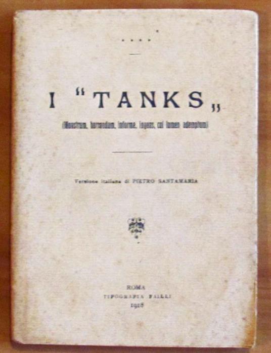 I Tanks. Monstrum, Horrendum, Informe, Ingens, Cui Lumen Ademptum - copertina