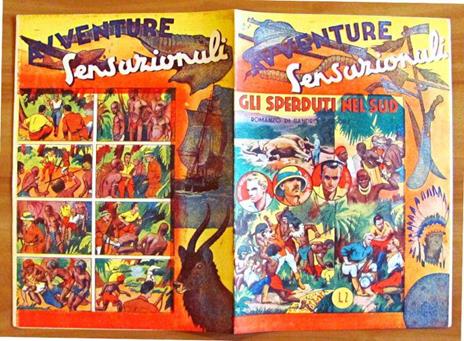 Gli Sperduti Nel Sud - Collana Avventure Sensazionali N.20 - Sandro Cassone - copertina