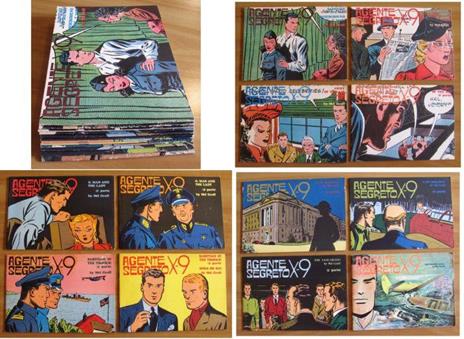 Agente Segreto X9 - Comic Art, 1974 - Lotto 12 Albi - N.5, 10-13, 37-40, 69-71 Di: Mel Graff - copertina