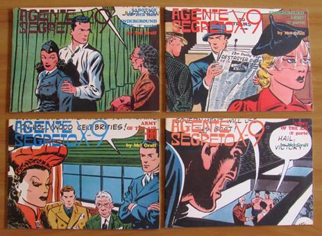 Agente Segreto X9 - Comic Art, 1974 - Lotto 12 Albi - N.5, 10-13, 37-40, 69-71 Di: Mel Graff - 5