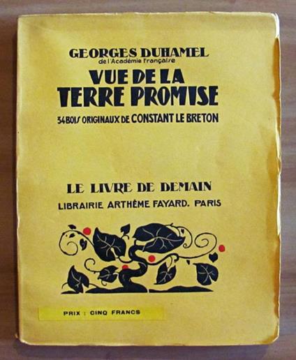 Vue De La Terre Promise - Georges Duhamel - copertina