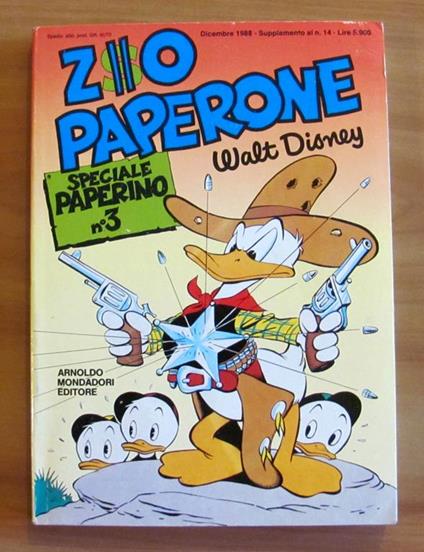 Zio Paperone - Speciale Paperino N.3 - Walt Disney - copertina