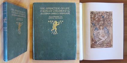 THE SPRINGTIDE OF LIFE - Poems of childhood, I ed. 1918 - ill. RACKHAM - copertina