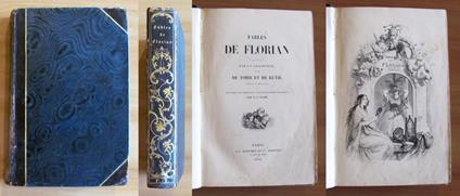 FABLES DE FLORIAN suives de Tobie et de Ruth, 1842 con inc. di GRANDVILLE - Florian - copertina