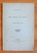 Due Minute Di Lettere Di Bonifazio Viii