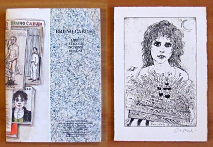 BRUNO CARUSO Libri, Cataloghi, Incisioni, Disegni + ACQUAFORTE SATURNINA firmata - copertina