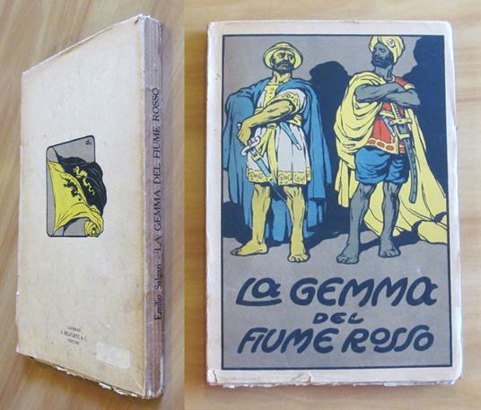 LA GEMMA DEL FIUME ROSSO - Intonso con ill. di G. G.BRUNO - Emilio Salgari - copertina
