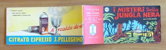 I MISTERI DELLA JUNGLA NERA - Coll Libri Celebri N.44 - MAGNESIA SAN PELLEGRINO - Emilio Salgari - copertina