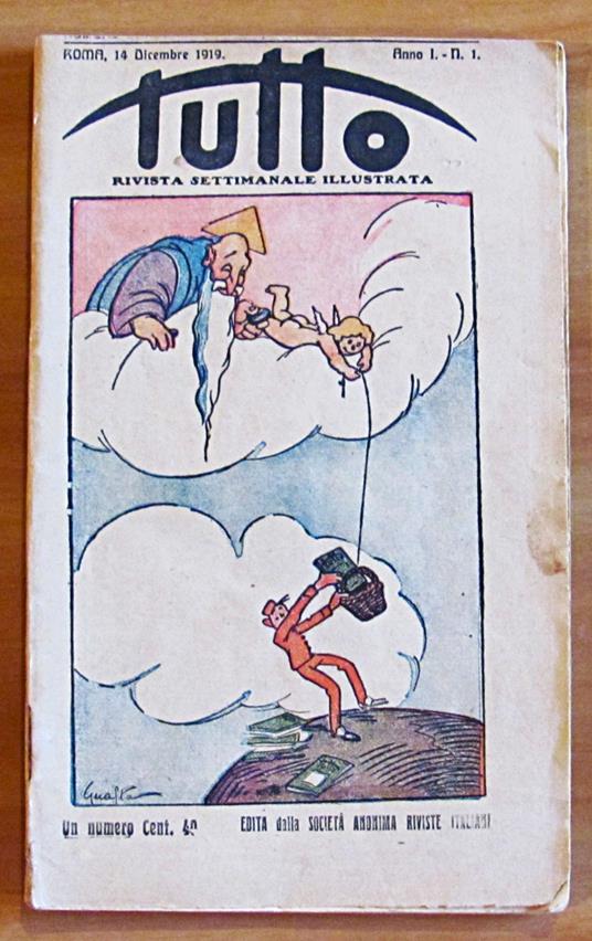 TUTTO - Rivista Settimanale Illustrata ANNO I N.1 - 14 Dicembre 1919 - copertina