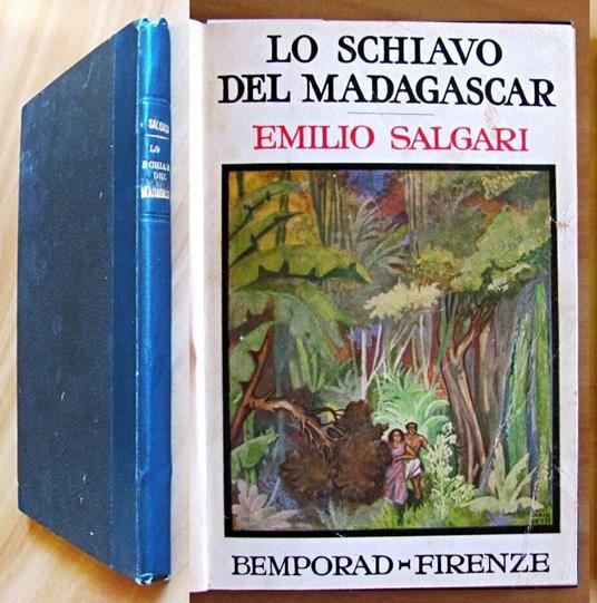 LO SCHIAVO DEL MADAGASCAR, 1929 - ill. di FABBI - Emilio Salgari - copertina