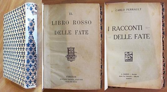 IL LIBRO ROSSO DELLE FATE + I RACCONTI DELLE FATE, 1926 e 1929 - copertina