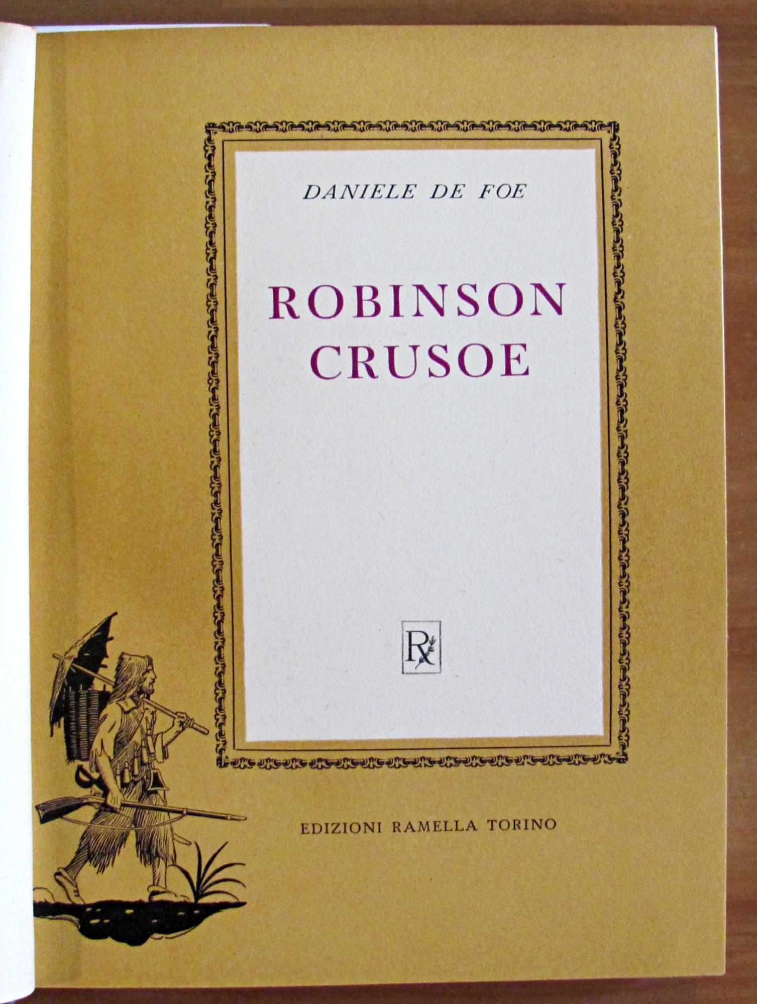 ROBINSON CRUSOE, I ed. 1951- ill. CARLO NICCO