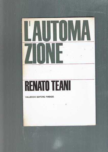 L' Automazione - Renato Teani - copertina