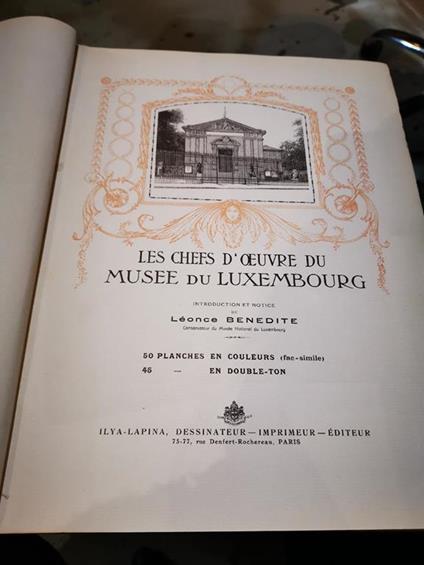 Les Chefs D'oeuvres Du Musée Du Luxembourg - Leonce M. Bénédite - copertina