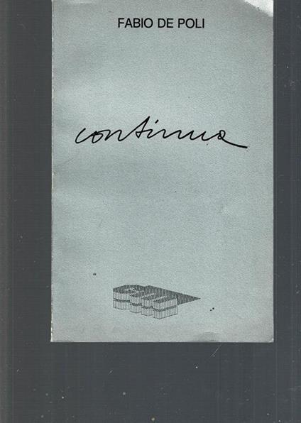 Continua - Fabio De Poli - copertina