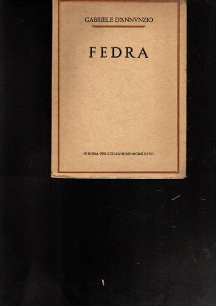 Fedra - copertina