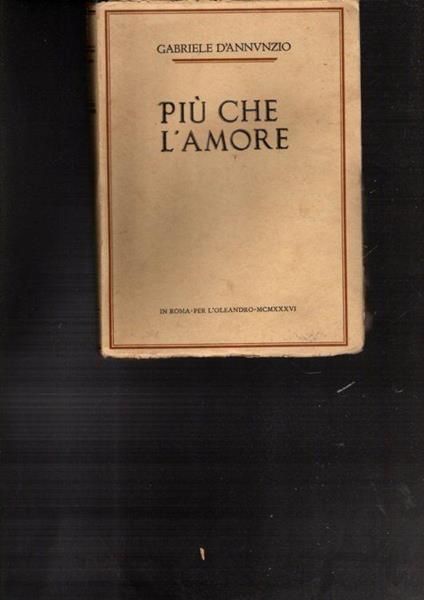 Più Che L'Amore - copertina