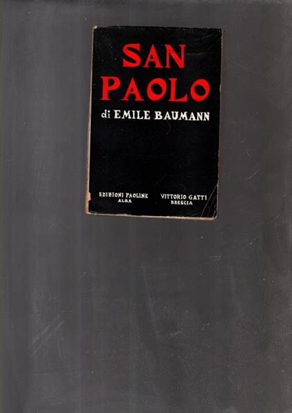 San Paolo. [EMILE BAUMANN] - copertina