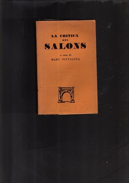 La critica dei salons - Mary Pittaluga - copertina