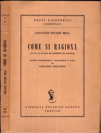 Come Si Ragiona - John Stuart Mill - copertina