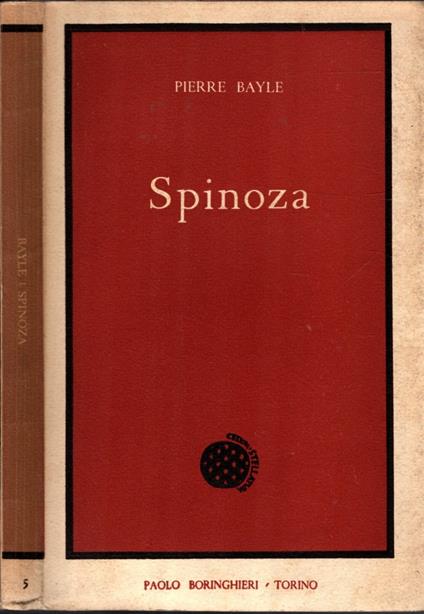 Spinoza - Pierre Bayle - copertina