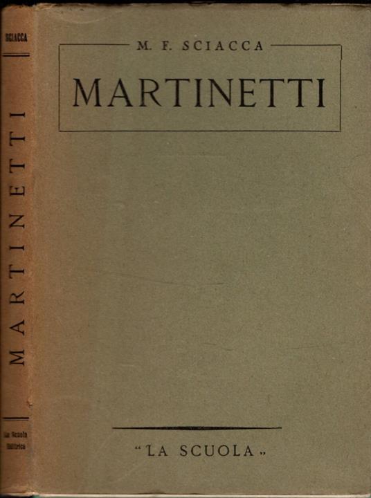 Martinetti - Michele Federico Sciacca - copertina
