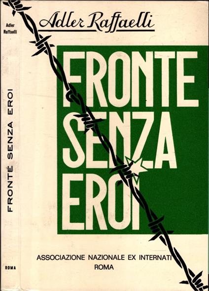 Fronte Senza Eroi - Adler Raffaelli - copertina