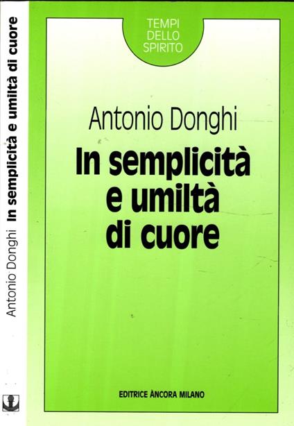 In semplicità e umiltà di cuore - Antonio Donghi - copertina