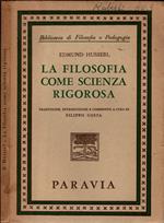 La filosofia come scienza rigorosa