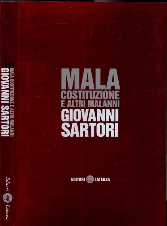 Mala costituzione e altri malanni - Giovanni Sartori - copertina