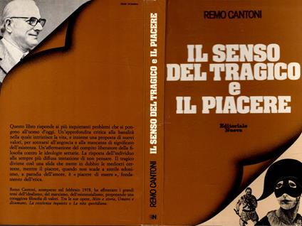 Il Senso Del Tragico E Il Piacere - Cantoni Remo,Remo Cantoni - copertina