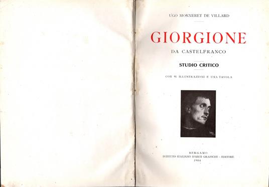 Giorgione da Castelfranco - Studio critico - Ugo Monneret de Villard - copertina