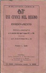 Usi civici nel regno - Riordinamento