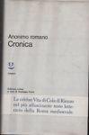 Cronica - Anonimo romano - copertina