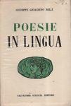 Poesie in lingua - Gioachino Belli - copertina