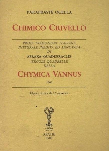 Chimico Crivello - copertina