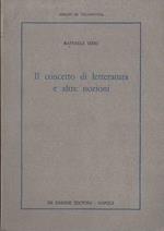 Il Concetto Di Letteratura E Altre Nozioni