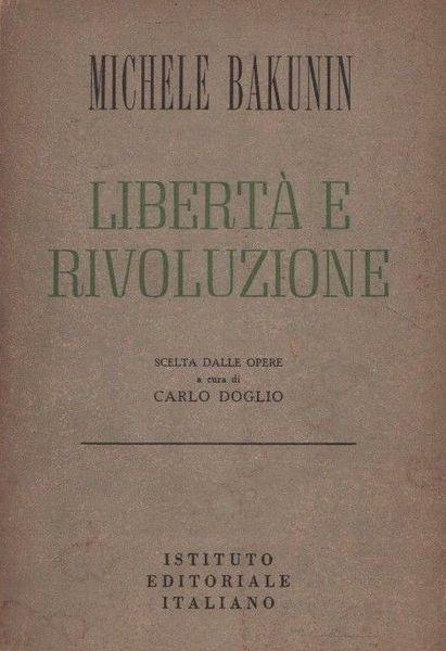 Libertà e rivoluzione - Michail Bakunin - copertina