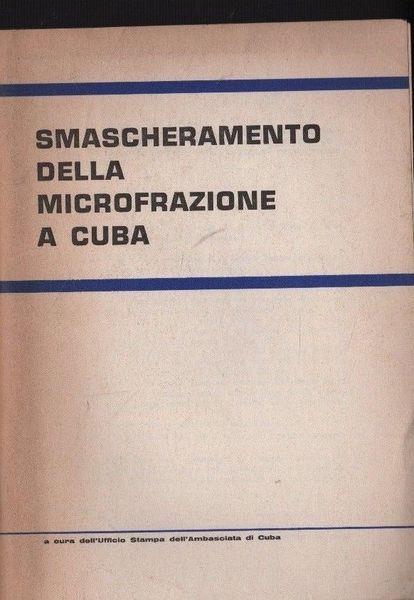 Smascheramento della microfrazione a Cuba - copertina