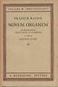 Novum organum - Francis Bacon - copertina