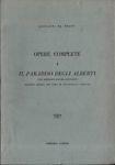 Giovanni da Prato. Opere complete I: Il paradiso degli Alberti