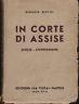 In corte di Assise. (difese-confessioni) - Genunzio Bentini - copertina