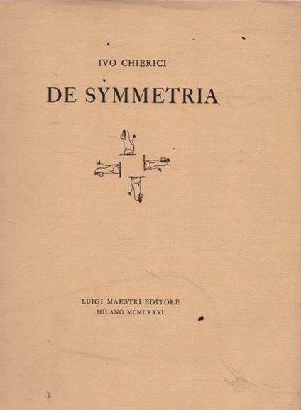 De symmetria - Chierici - copertina