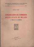 Considerazioni sul commercio dello Stato di Milano - Pietro Verri - copertina