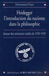 Heidegger l'introduction du nazisme dans la philosophie - Emmanuel Faye - copertina