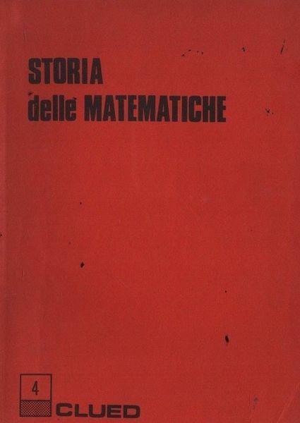 Storia delle matematiche - copertina