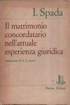 Il matrimonio concordatario nell'attuale esperienza giuridica - Dario Spada - copertina